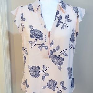 Candies pink zipper blouse